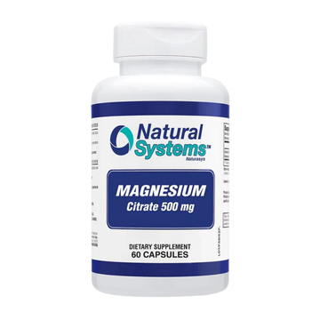 Natural Systems Magnesium Citrate 500mg 60 capsules magnesio alta absorción