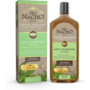 Acondicionador Tío Nacho Anti-Damage aloe vera y jalea real 14oz