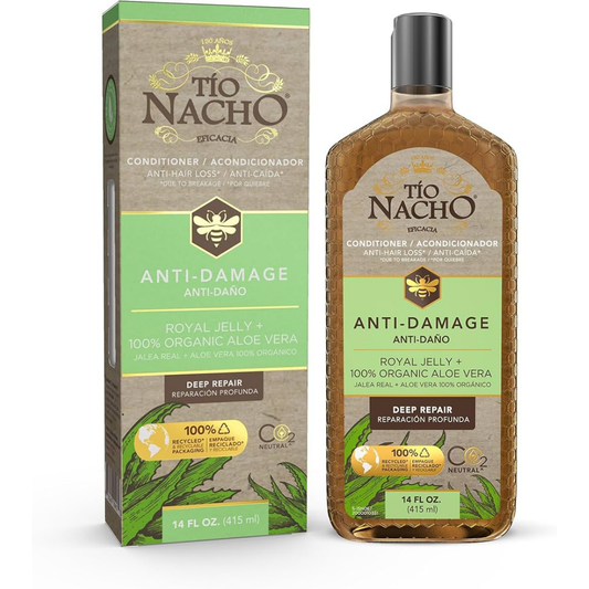 Acondicionador Tío Nacho Anti-Damage aloe vera y jalea real 14oz