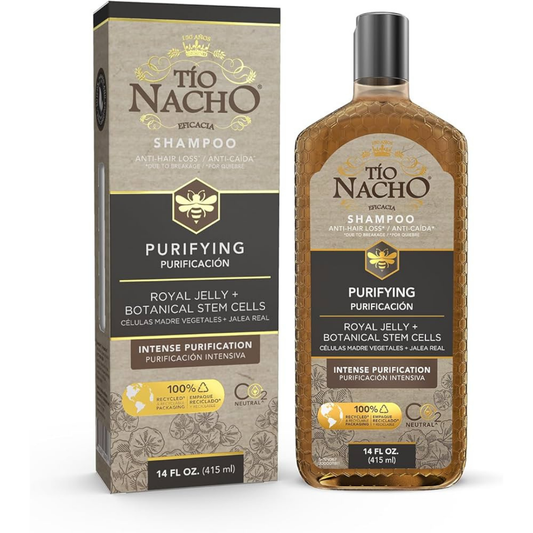Shampoo Tío Nacho Purifying con células madre botánicas 14oz