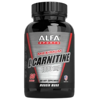 Alfa L-Carnitine 1000mg Tablets suplemento energético 60 tabletas
