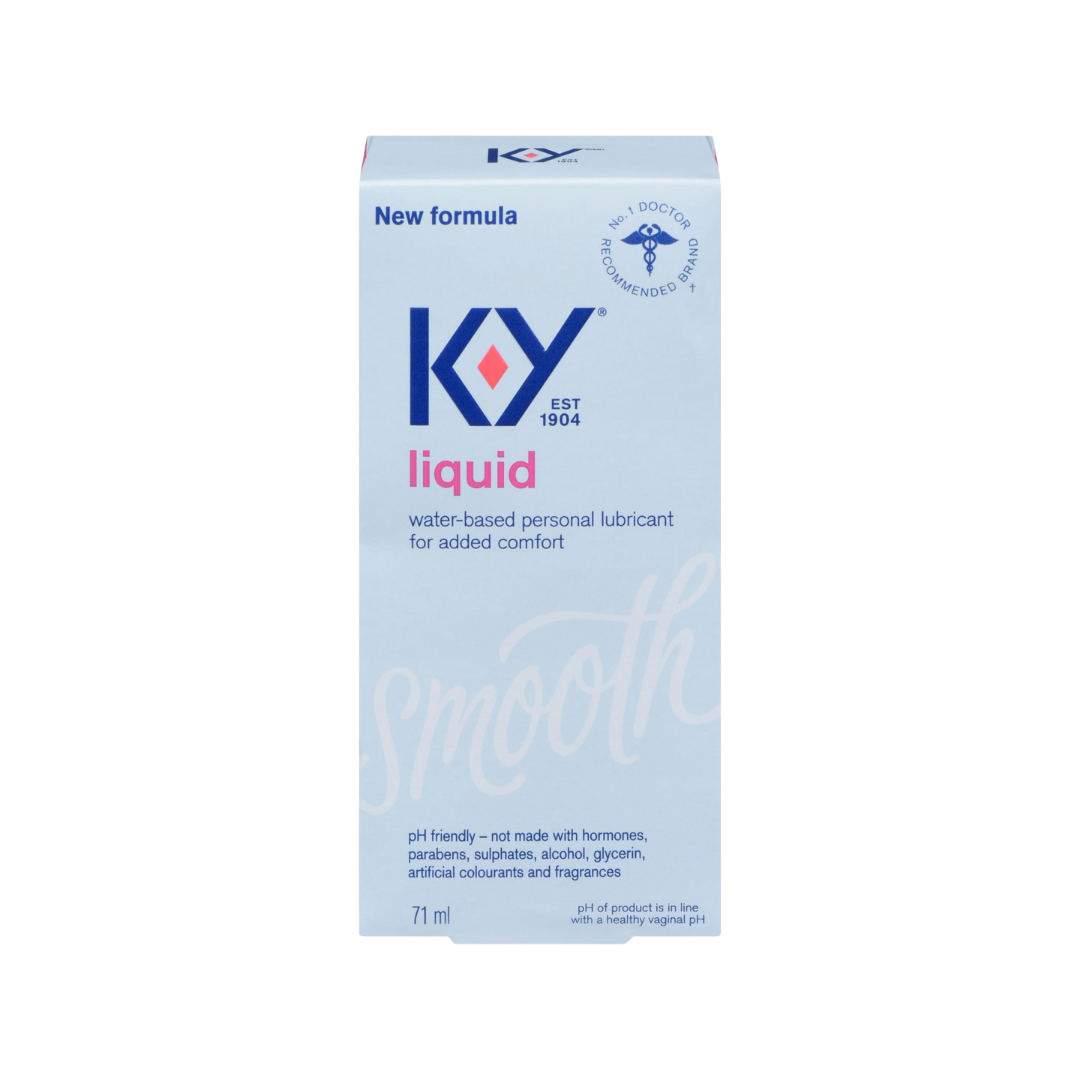 Lubricante personal K-Y Liquid a base de agua botella de 71ml.
