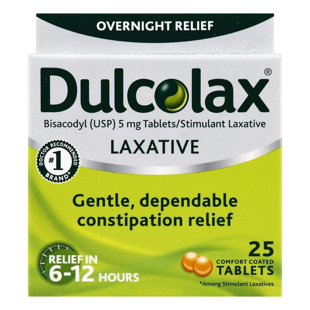 Dulcolax Laxative Tablets laxante tabletas alivio estreñimiento 25 unidades