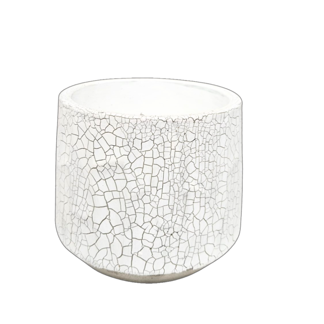 White Flower Pot maceta blanca moderna para plantas