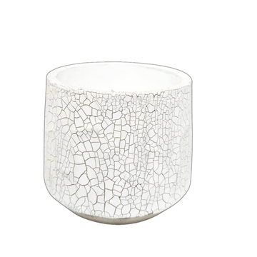 White Flower Pot maceta blanca moderna para plantas