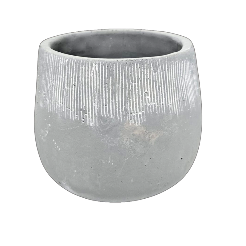 Gray Flower Pot Plastic Planter