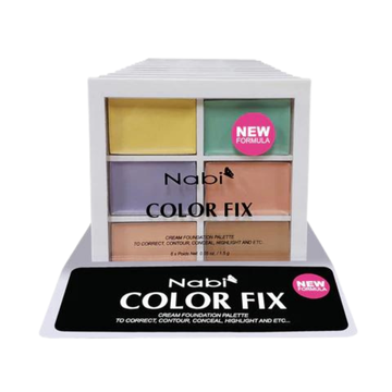 Nabi Color Fix Cream Foundation Palette paleta para corregir, contornear y resaltar