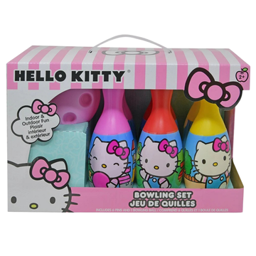Hello Kitty Bowling Set juego bolos niños 6 pinos bola
