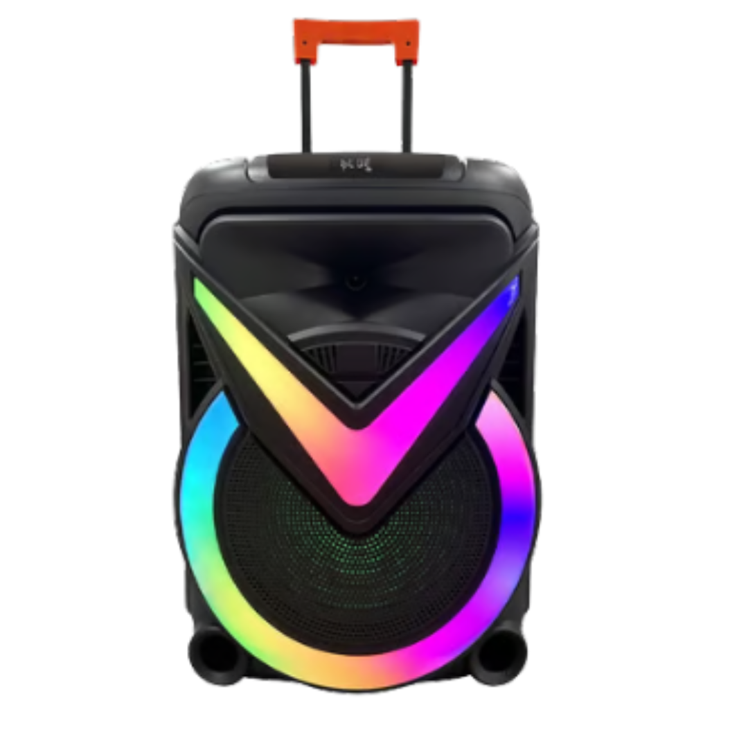 WGAOYANG bocina portátil 18 pulgadas luces RGB Bluetooth