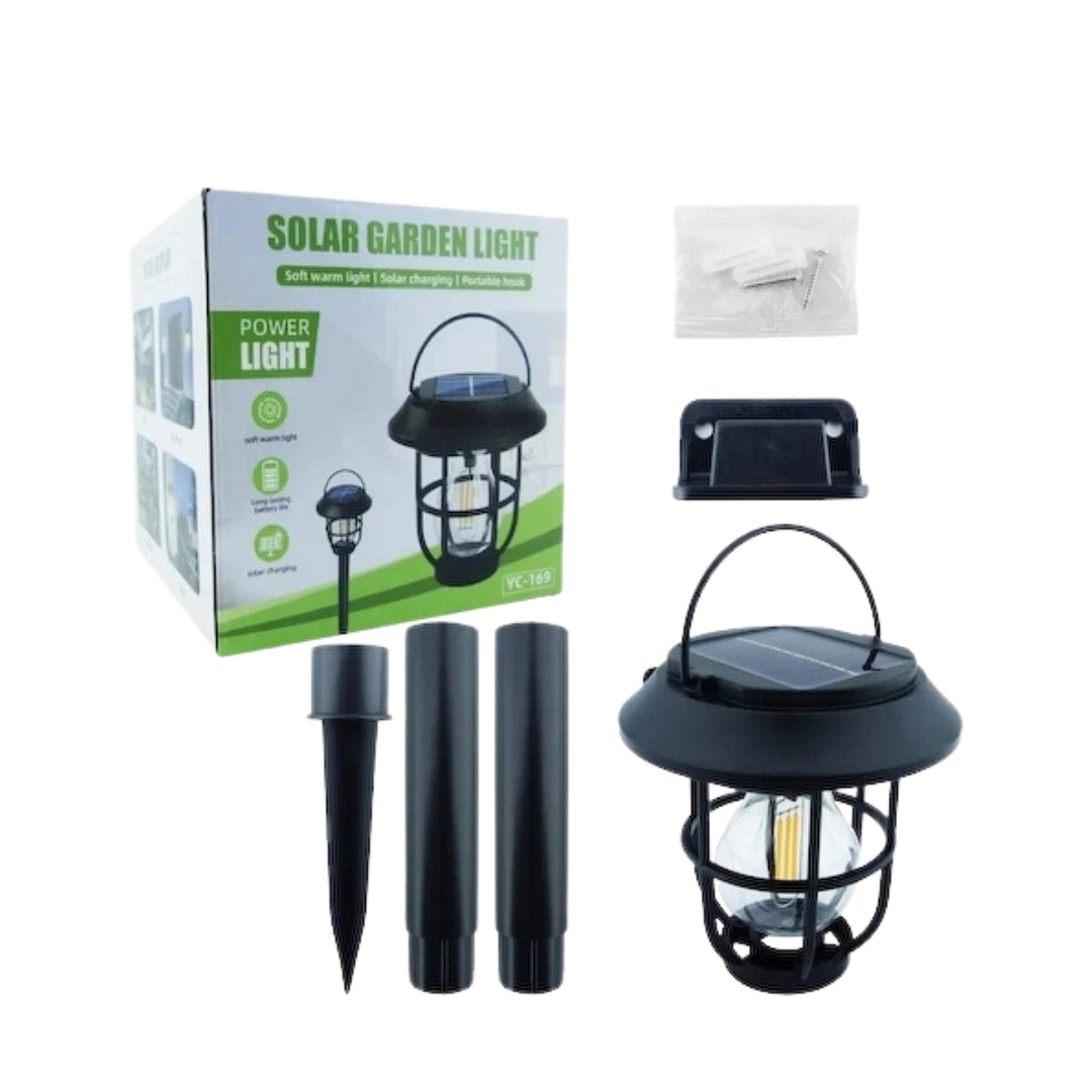 Power Light YC-169 lámpara solar para jardín con estaca