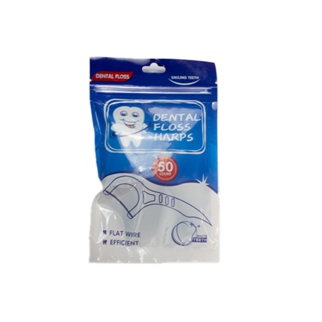 Arcos dentales Smiling Teeth Dental Floss Harps hilo plano 50 unidades