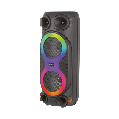 Sankey CH-8801 Double 8-Inch Portable Bluetooth Speaker with LED Lights