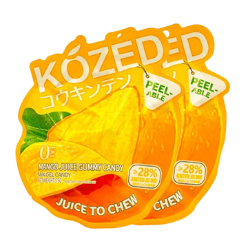 Kozed gummy candy mango sin grasa saludable 2.65oz
