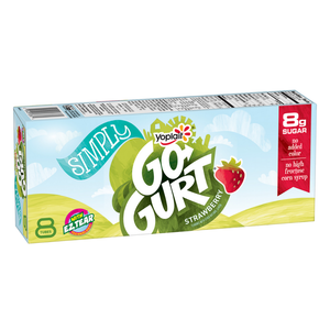 Go-GURT Strawberry Yogurt Tubes 8 pack yogur en tubo fresa