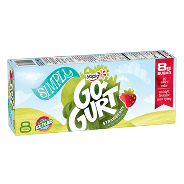 Go-GURT Strawberry Yogurt Tubes 8 pack yogur en tubo fresa