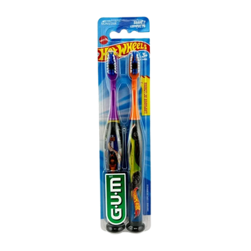 Cepillos dentales para niños GUM Hot Wheels 2 unidades