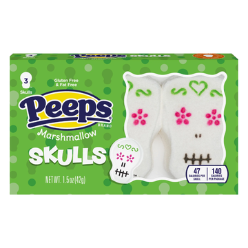 Peeps Skulls marshmallow treats calaveras Halloween