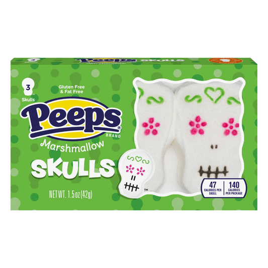 Peeps Skulls marshmallow treats calaveras Halloween