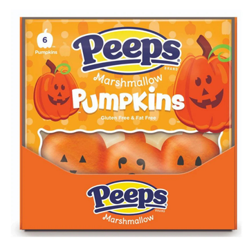 Peeps Pumpkins marshmallow treats calabazas Halloween