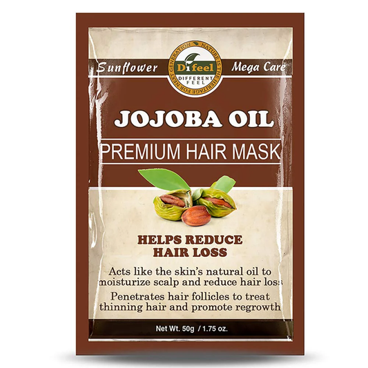 Mascarilla capilar Difeel Jojoba Oil fortalece y reduce caída 1.75oz