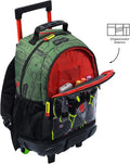 TOTTOTM 3-piece Argon Wheeled Backpack Set (Robot Green)