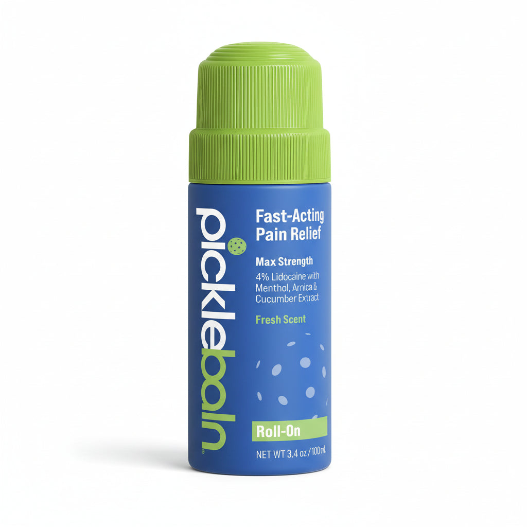 PickleBalm Roll-On para Alivio del Dolor Muscular, 4% Lidocaína, 3.4 oz