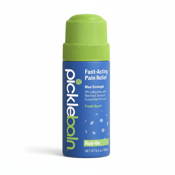 PickleBalm Roll-On para Alivio del Dolor Muscular, 4% Lidocaína, 3.4 oz