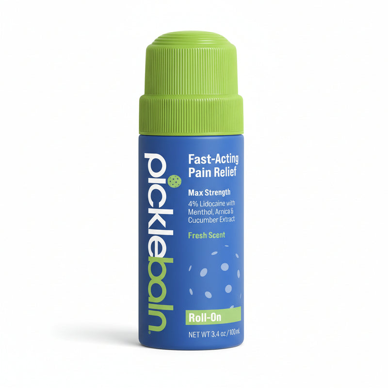 PickleBalm Roll-On para Alivio del Dolor Muscular, 4% Lidocaína, 3.4 oz