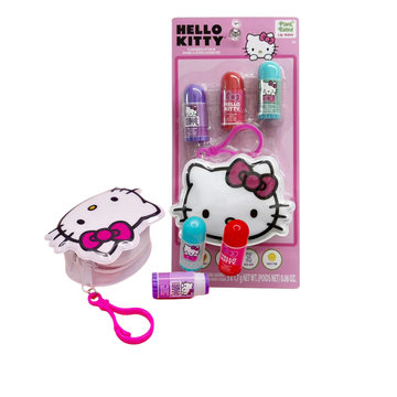 Hello Kitty Lip Balm Set bálsamos labiales monedero niños