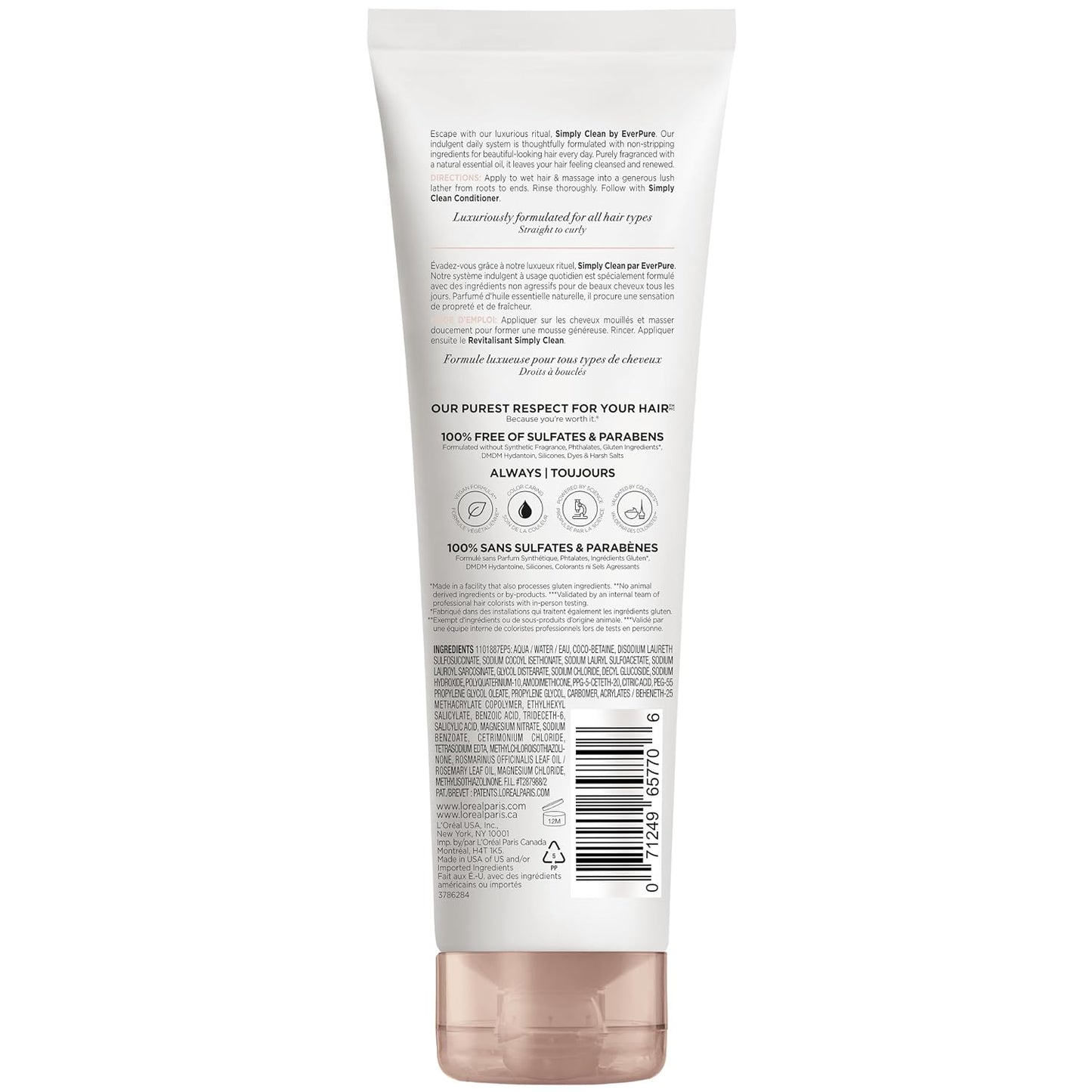 L'Oréal EverPure Simply Clean Shampoo (8.5 oz)