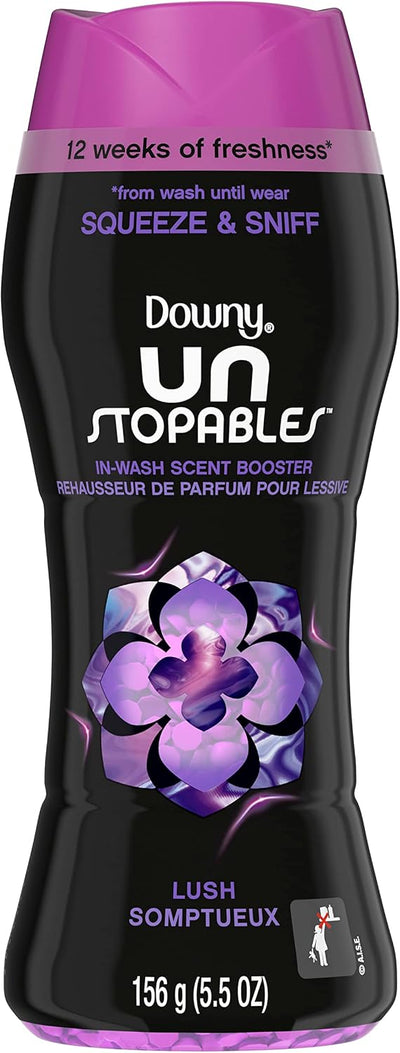 Downy Unstopables Lush – Perlas potenciadoras de aroma para lavadora, 5 oz