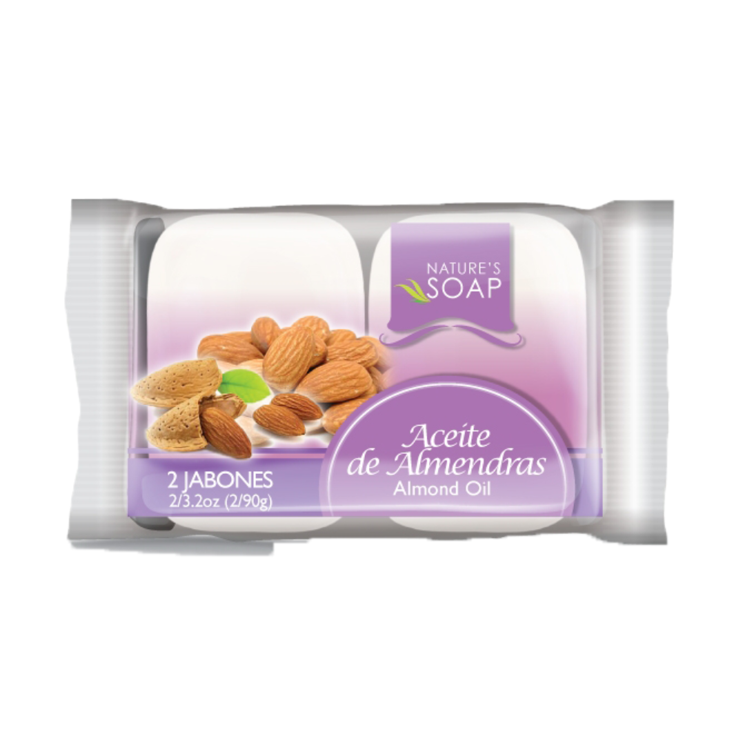 Jabón de almendras 2 pack hidratante