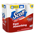Scott Choose-A-Sheet Paper Towels, 62 Sheets Per Roll, White, Carton Of 6 Rolls