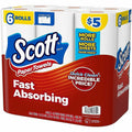 Scott Choose-A-Sheet Paper Towels, 62 Sheets Per Roll, White, Carton Of 6 Rolls