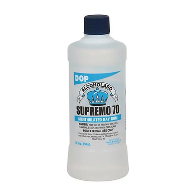 DOP Alcoholado Supremo 70 Mentholated Bay Rum (12 fl oz)