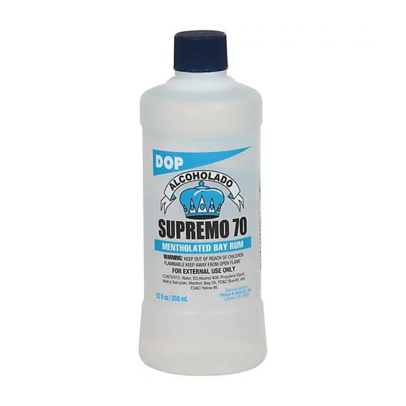 DOP Alcoholado Supremo 70 Mentholated Bay Rum (12 fl oz)
