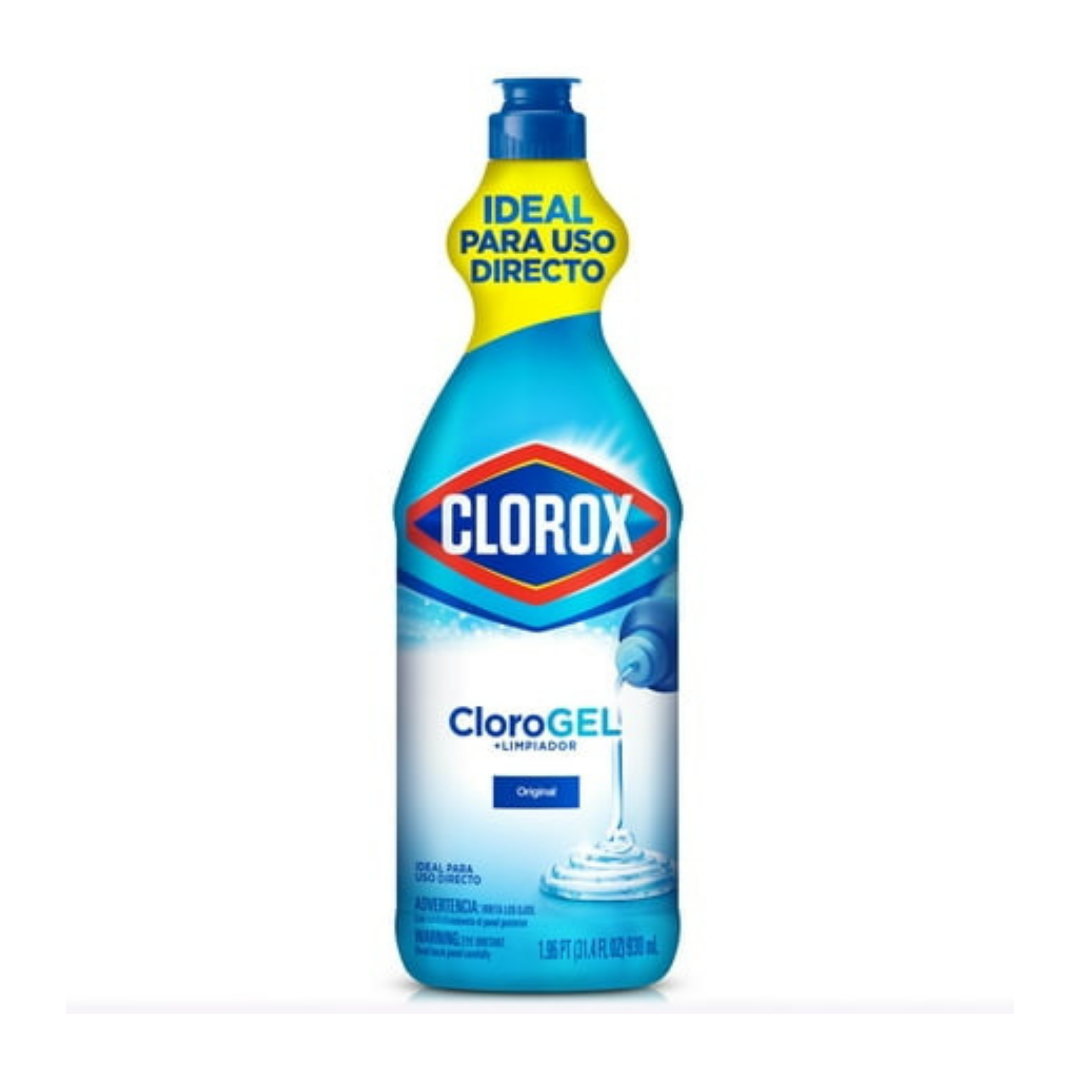 Limpiador desinfectante Clorox CloroGel fórmula gel original 930ml