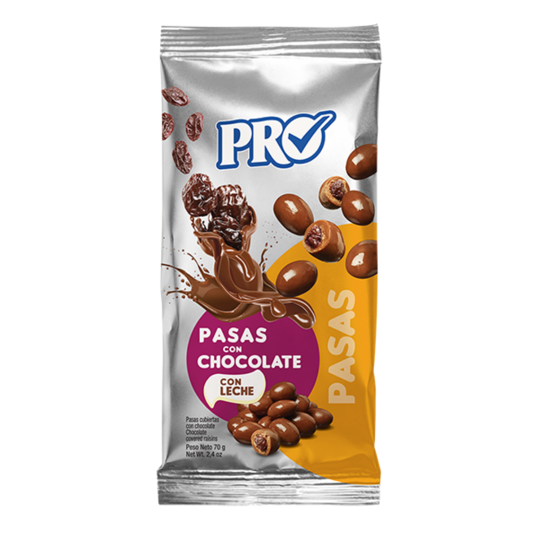 Pro Chocolate Covered Raisins 1.5oz | Energy Snack – Farmacias Savia