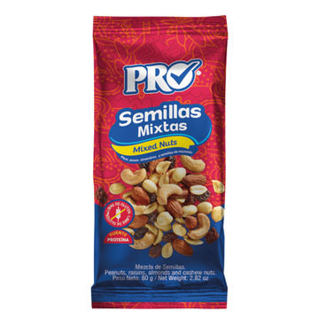 PRO Mixed Nuts 2oz mezcla de nueces snack saludable