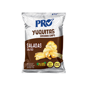 PRO Salted Yuca Chips 1.5oz chips de yuca salados snack