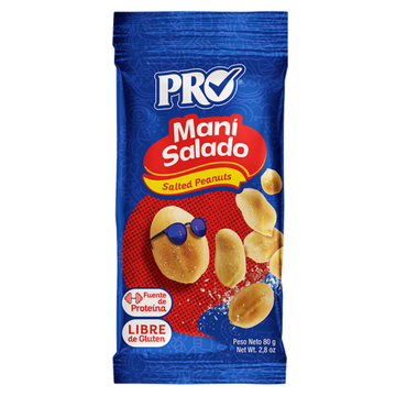 PRO Salted Peanuts 2oz maní salado snack