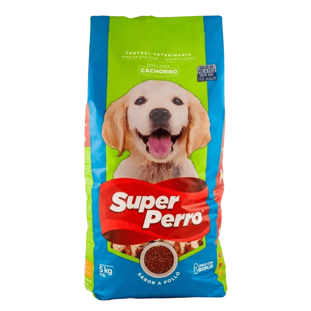 Super Perro Cachorro alimento para cachorros sabor pollo 4.40lbs