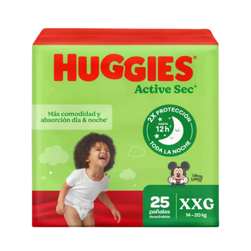 Huggies Active Sec Diapers Size 5 pañales absorbentes 30 unidades