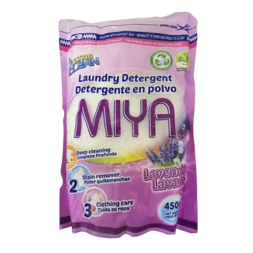 Miya detergente en polvo lavanda 450g