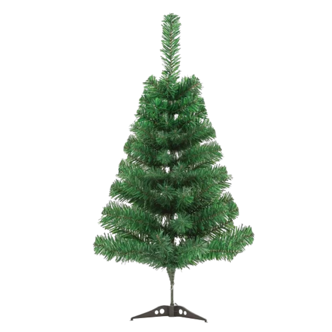 Árbol navideño artificial de pino 2 ft, ramas realistas