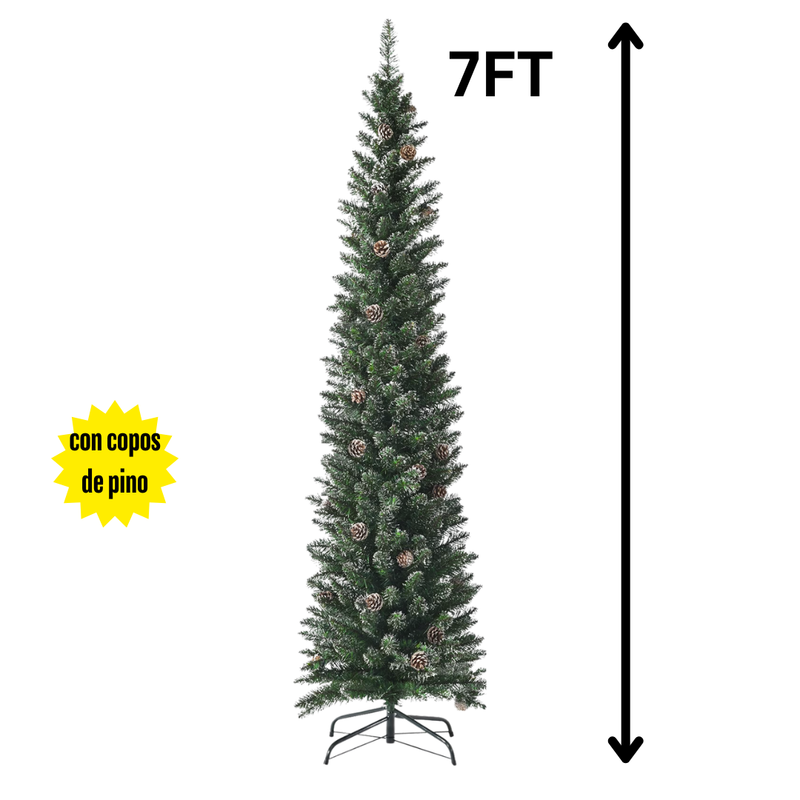 6 ft Slim Pencil Artificial Christmas Tree
