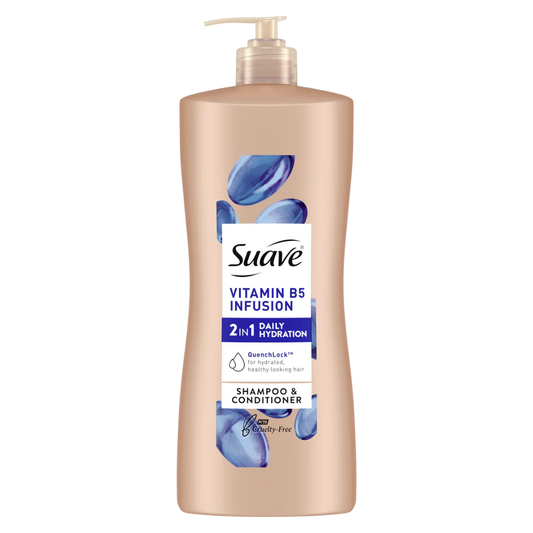 Suave Professionals Vitamin B5 Infusion Shampoo cabello fuerte y brillante 28oz