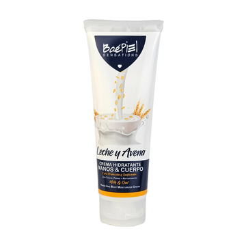 Crema hidratante BoePiel leche y avena 8 oz