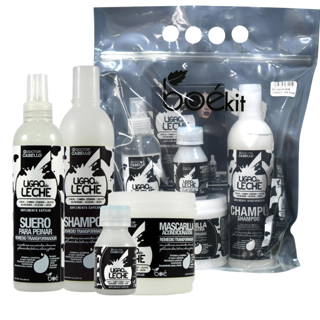 Boe Doctor Cabello Ligao de Leche Kit 4 piezas proteinas leche cabello