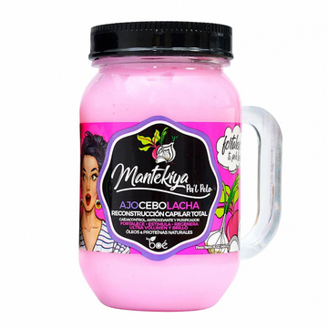 Mantekiya Pal Pelo mascarilla ajo cebolla cabello fuerte